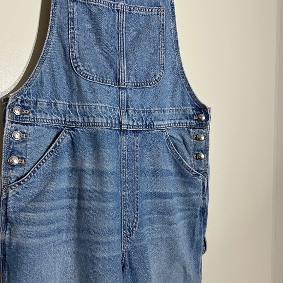 MADEWELL Denim Relaxed Carpenter Overalls in Lewisberg Wash - Picture 9 of 11